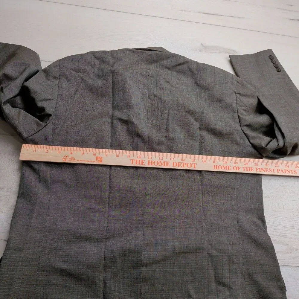 Vintage‎ Paul Stuart Blazer Sport Coat Mens 42L Wool Brown Jacket Made in Canada